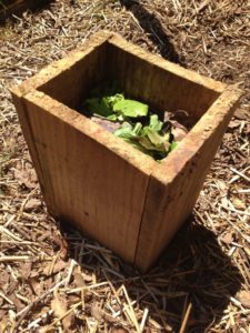 Worm Composting Tower - top removed