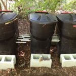 3 large flow through worm composters