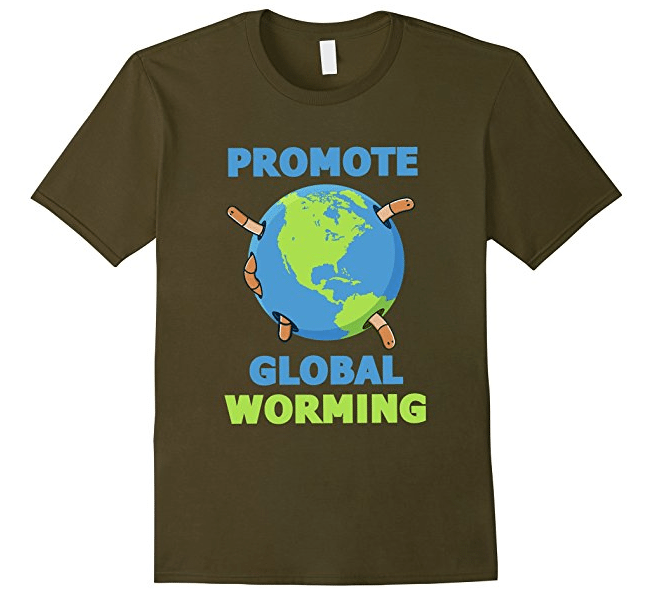 "Promote Global Worming" funny Worm Composting T-Shirts